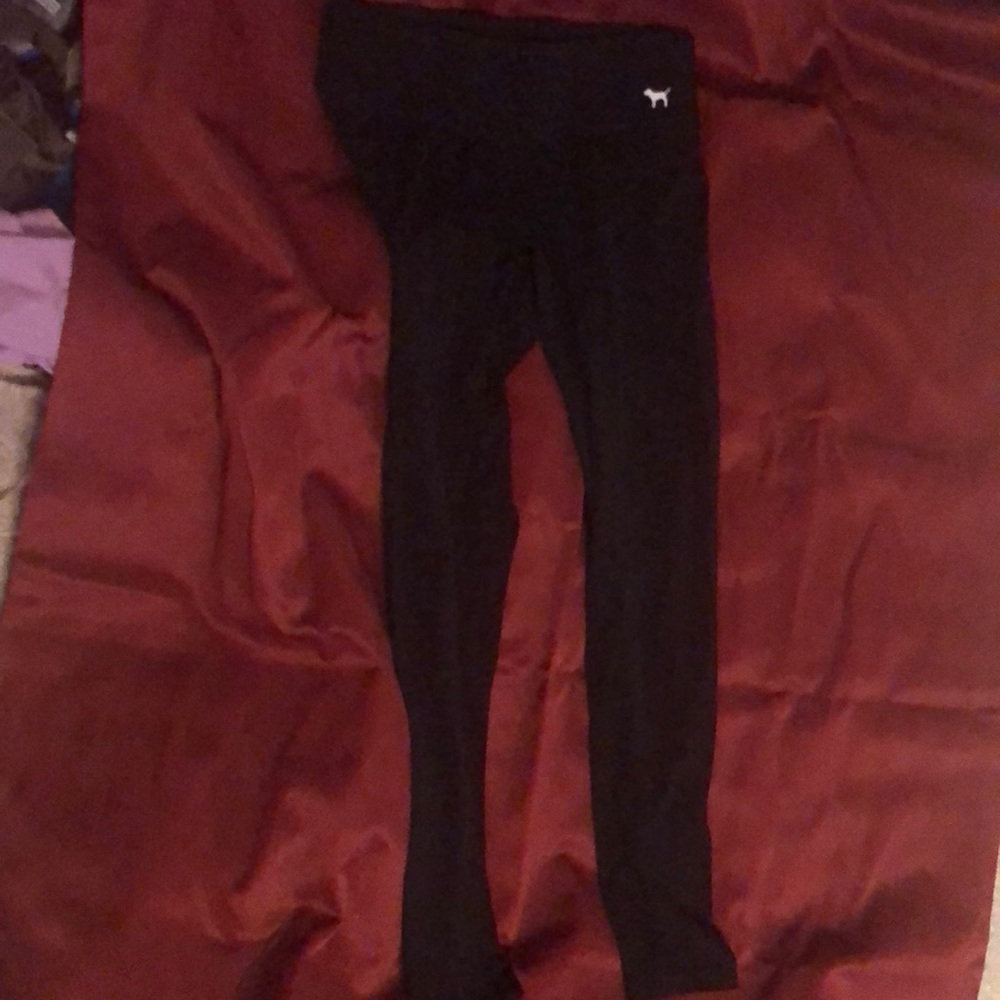 VS pink black yoga pants size medium